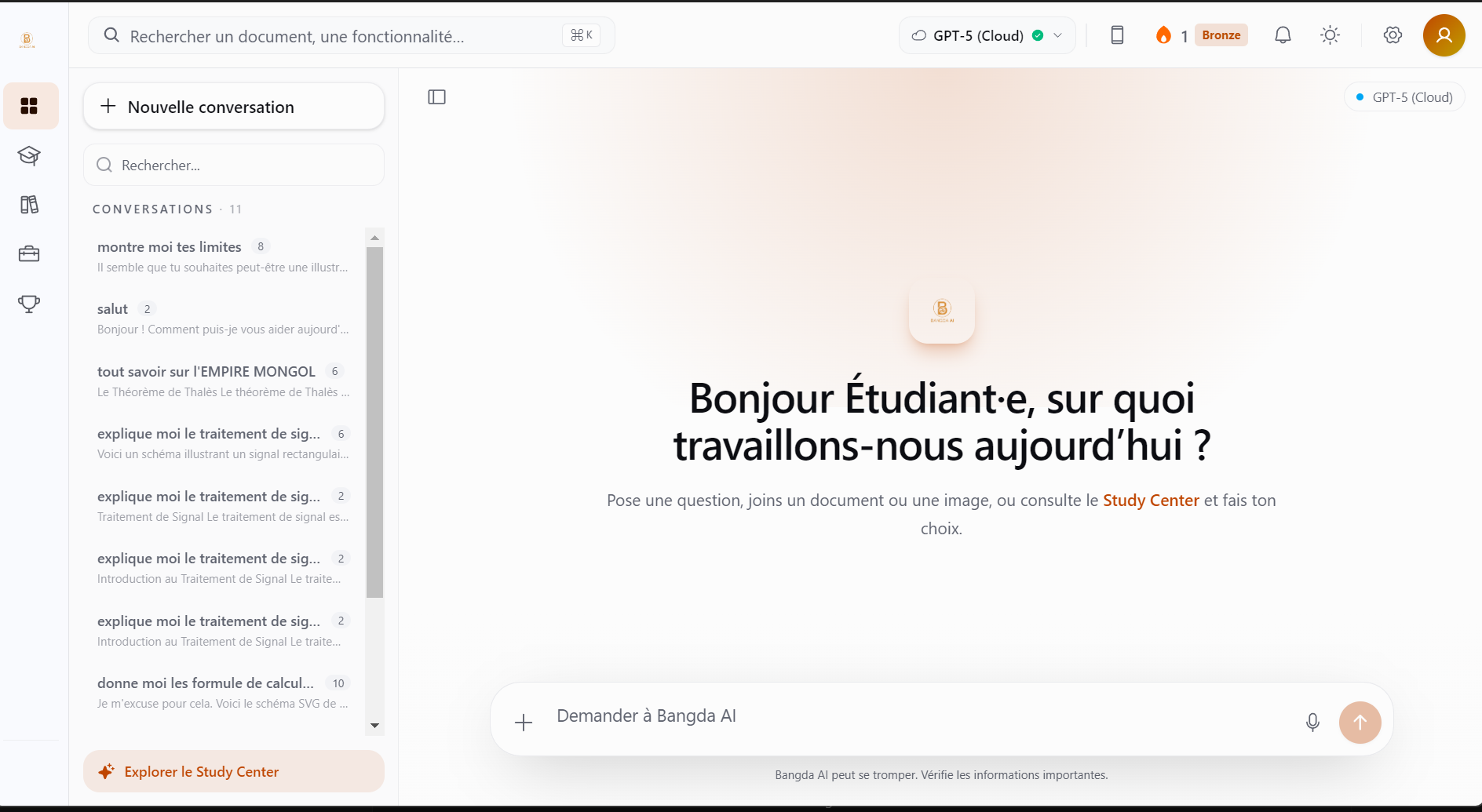 Bangda AI — Interface desktop